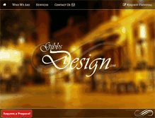 Tablet Screenshot of gibbsdesign.com